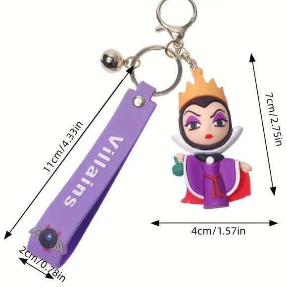 ** THE EVIL QUEEN Cartoon Action Figure Bag Cute Creative Keychain - Picture 4 of 4